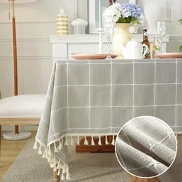 Stołowy prostokąt bawełny bawełniany lniany obrus mąki domowe dekoracja impreza jadalnia stoliki kawowe dekoracje