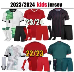 22 23 24 soccer jerseys home away 3rd DARWIN 2023 2024 Luis DIaz Alexander Arnold football kit tops shirts KIDS BOY uniform CARVALHO ELLIOTT GAKPO