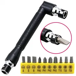 Schroevendraaier 6.35 air screwdriver head / screwdriver / screwdriver head extension handle 7shaped Lrod Mini double headed socket wrench