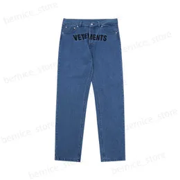 Мужские джинсы голубые джинсы Мужские женщины 1 Высотые брюки с высоким качеством вышиты