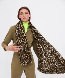 Scarves Cashmere Scarf Leopard Print Winter Women Wool Brand Shawl Hijab Luxury For Ladies Long Thick Oversize Pashmina Sjaal