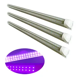 UV LED Blacklight Bar AC 85V-265V 1FT 2FT 3FT 4FT 5FT 6FT 8FT T8 Integrated Bulb Glow in the Dark Party Supplies for fluerecent Poster and Party Christmas Crestech
