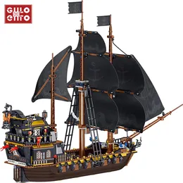 1334pcs Fikirler Serisi Sonsuzluk Korsan Gemi Modeli Yapı Taşları Yaratıcı Tekne Film Tuğlaları DIY Toys Hediyeleri Çocuklar İçin LJ2268K