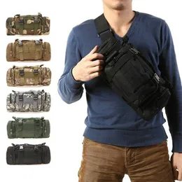 Backpacking Packs 3L Outdoor Military Tactical backpack Molle Assault SLR Cameras Backpack Luggage Duffle Travel Camping Hiking Shoulder Bag 3 Use P230508