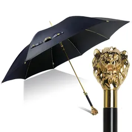 Umbrellas Windproof Umbrella Luxury Uv Protection Automatic Strong Shade Umbrella Stand Big Sunshades Guarda Chuvas Business Designer 230508