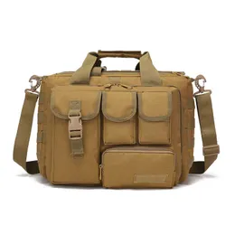 Backpacking Packs Military Backpack Tactical Molle Nylon Messenger Shoulder Bag Laptop Handbags Briefcase Outdoor Multifunction Climbing Bag P230508