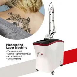 Pico-Laser-Tattoo-Entfernungsmaschine Pigmentbehandlung Q-switched Augenbrauen-Augenlinie Lipline Reduktions-Schönheitsmaschine Multi Language Support