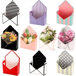 Pakiety na prezent koperty kwiatowe kreatywne bukiety opakowanie ręczne posiada romantyczne składane papierowe papier