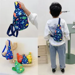 Borse Borsa a tracolla per bambini per ragazze dei ragazzi Dinosauro Stampato alla moda a tracolla Marsupio Borsa a mano straniera Borsa a tracolla laterale da viaggio per bambini 230508