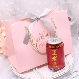 Подарочная упаковка 20шт свадебная церемония винтажная конфеты сумки Kraft Paper Bocket Boxes печенье женские сумки