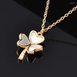 Pendant Necklaces LEEKER Classic Flowers Necklace For Women Gold Silver Color Chains Wedding Accessories Fashion Jewelry 2023 Arrival 783