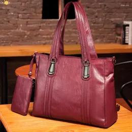 Torby wieczorowe cfun ya moda trend 2023 Bag worka pu skóra torebka Duża pojemność Panie Messenger Tote Sac a główne femme bolsas