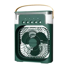 Portable Air Conditioner Fan, 5 In 1 900ml Timed Air Cooling Fan With 7 Color Lights 5 Jets 3 Speeds