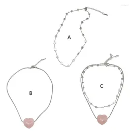 Łańcuchy R2LE podwójnie warstwowy łańcuch Naszyjnik SWEAT FINE-Jewelry Prezent dla kobiet
