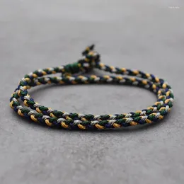 Pulseiras de charme colorido lucky tibetan string banglles para homens homens massinhos pestel nós loster corda pulseira de jóias de amante étnico