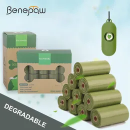 الناقل Benepaw القابل للتحلل الكلب كيس دائمة الأليفة الأليف الأليف أكياس النفايات جرو موزع خالي