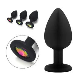 Anal Toys 3 Sizes Sex Shop Adult Silicone Jewelry Anal Trainer Sex Prostate Back Yard Toy Anal Butt Plug for Women Man Couple Gay Unisex 230508
