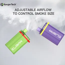 100% Original E Cigaretter Vape Kanger Tech Elibar 2500 Puffs Förfylld 6 ml engångsrökande oljepod Uppladdningsbar 300mAh Battery Box Mod Kit Kit