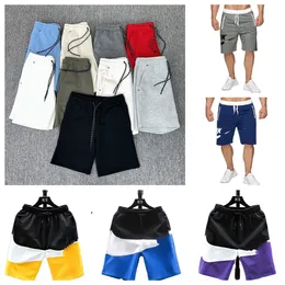 Designers de calças curtas esportivas shorts de lã tecnológicos para homens e mulheres com estampa de letras tiras de tiras moletons casuais com capuz roupas de treino roupas de verão roupas de praia techfleeces