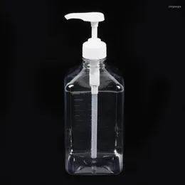 Storage Bottles 1600ml Simple Press Pump Empty Syrup Ketchup Sauces Condiment Containers Squeeze Bottle Pumping Dispenser