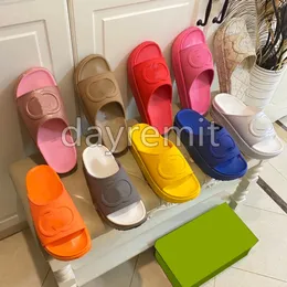 Sandali Slide g designer piattaforma di schiuma intrecciata piattaforma in gomma pantofole sandalo spesso sandalo estate beach sheart clew show scarpe 16003 16003
