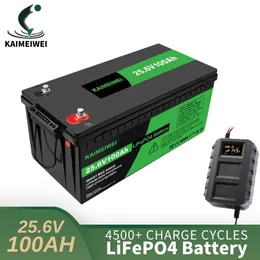 LiFePO4 24V 50Ah 100Ah 120Ah 150Ah Lithium-Eisenphosphat-Batterien mit 7A-Ladegerät Deep Cycle Rechargeable Battery RV Solar.