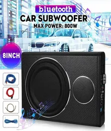 800 W 8 Quot Bluetooth Wzmacniacz samochodu audio audio Slim pod siedzeniem aktywny subwoofer głośnik basowy auto muzyka muzyczna 8624233