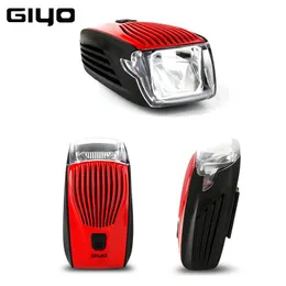 Fahrradlichter GYIO Fahrradlicht Wasserdicht IPX5 Hinterer Schwanz LED-Blitz Radfahren Sicherheitswarnlampe Vorderer Kopf Wiederaufladbar