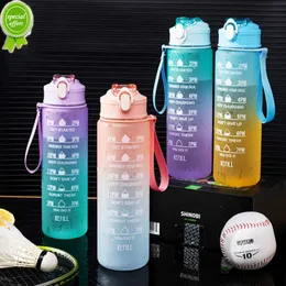 900 ml Gradient Sport Water Butelka z słomkami Śliczna mrożona kubek dla kobiet -dziewcząt prezent na Camping Tour Sport Water Butelka