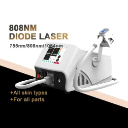 Macchina per la depilazione laser a diodi 755nm 808nm 1064nm 1000W Tre lunghezze d'onda 20 milioni di scatti 3 onde Freddo Indolore 808nm Dispositivo Lazer Tripla onda