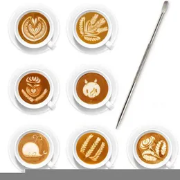 Coffee Art Needles 1PCS Barista Tool Latte Art Pen Tamper Needle Cappuccino Espresso Coffee Decoration Barista Fancy Coffee Stick Tools P230509