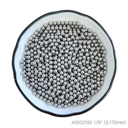 1/8 '' (3,175 mm) sfere di cuscinetti in acciaio cromato G40 AISI 52100 100CR6 GCR15 PELLE CROMIO DI PRECISIONE GCR15