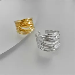 Кольца Band Ring Euramerican Trend New Metal Soil Открытие регулируемое кольцо для женщин 2023 модные роскошные ювелирные изделия для девушки кольцо кольца подарки Z0509