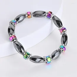 Link Bracelets Color Hematite Plated AB Acrylic Beads Anklets Wish Amazon Spot Europe And The United States
