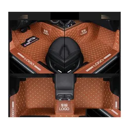 Floor Mats Carpets Custom Fit Car Specific Waterproof Pu Leather Eco Friendly Material For Vast Of Model And Make 3 Pieces Fl Set Dhnp7