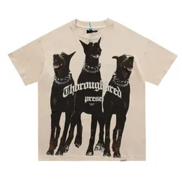 22SS Владельцы клубная футболка для собак High Street Tee Tee Spring Summer Fashion Skateboard Men Women Tshirt