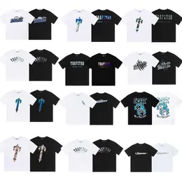 Designer modekläder T-shirt Tröjor Trapstar Gradient tryckt kortärmad sommar herrtröja herr lös bomull Trendigt märke American Casual Ins Luxury Casual S