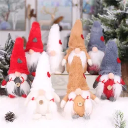 Boże Narodzenie Plush Gedish Gnome Plush Xmas Forest Man Ozdoby Dollowe Święta Dzieci Skandynawii gnome nordyckie zabawki karłowate