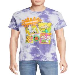 ZTP Men Is Big Men Is Nick Toons Tie Dye Graphic Print T-Shirt