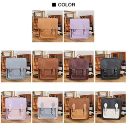 Bag Parts Accessories Vintage Handmade Bag Set College Backpack Hand Stitching Sew DIY Material Cambridge Woven Bag Large Pu Leather Capacity Bag 230509