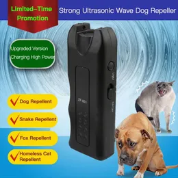 エイズ4PCSペットドッグリペラーアンチバーキングストップバークトレーニングデバイストレーナーLED Ultrasonic Anti Barking Ultrasonic