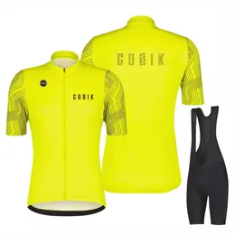 Велосипедные майки наборы Cobik Team Team Bicycle Set Set Set Summer Men's Men's Cloding Clothing Mtb Maillot Outdoor Cycling Jersey Ropa de Ciclismo 230509