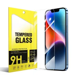 Screen Protector for iPhone 14 13 12 Mini 11 Pro Max X Xs Max 8 7 6 Plus Samsung A24 A34 A54 A33 A73 A73 A14 A12 A13 5G Toughened Film 0.33mm with Paper Box