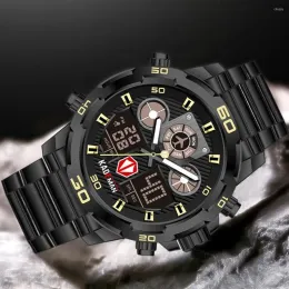 Orologi da polso Relogio Masculino Sport Orologi impermeabili da uomo Luminoso doppio display Allarme Top orologio al quarzo all'ingrosso