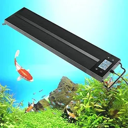 Belysningar 2448Inch IP65 Full Spectrum Aquarium LED Lighting Aquarium Light Lamp för planterad korallrev LED -ljusa Aquarium -lysdioder Dimmer