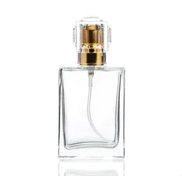 Quality wholesale 30ML square glass perfume bottle cosmetic empty bottle dispensing nozzle spray bottles opp package