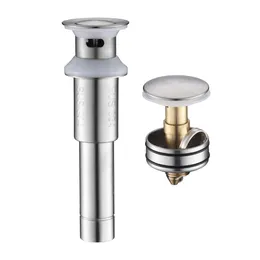 Sink Drain Stopper Bathroom 1.75 In, Pop-Up Drain Stainless Steel With Overflow Anti-Clogging
