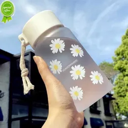500 ml plastikowe butelki z wodą dla dziewcząt Kreatywne mroźne napój Kawaii Sports przezroczystą butelkę wodną z przenośną herbatą podróżną