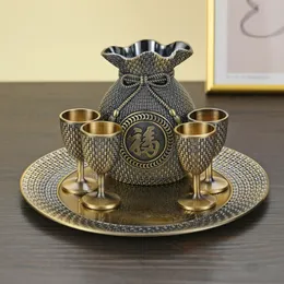 Vingglasögon Högklassig vintage Set Value Cup Wedding Toast Hushåll vardagsrum Dekorativa Pot Bar Accessories 230508