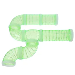 Tunnels 12pcs/Set hamster tubes and tunnels kit Connection Plates Adventure External Pipe DIY Connection Tunnel Toy